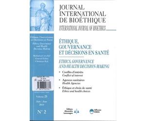 Revue jib 2 2014 ethique gouvernance et decisions en sante Ethique, gouvernance et décisions en santé - EDITIONS ESKA - Eska - broché - Revue