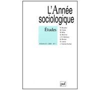 Revue L'annee Sociologique N.51 1 (Édition 2001)