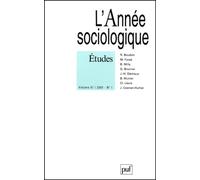 Revue L'annee Sociologique N.51 1 (Édition 2001)