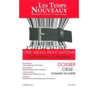 Revue les Temps Nouveaux T. 4 Crise,Médias,Front National - Collectif - Le Bord De L'eau Eds - broché - Revue