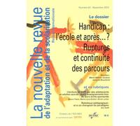 Revue Nras N°63 Handicap : L'Ecole Et Apres... ? Ruptures Et Continuite Des Parcours - Collectif - Champ Social Eds Du - broché - Revue