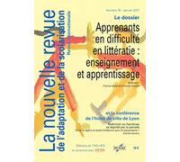 Revue NRAS n°76. Apprenants en difficulté en litteratie : enseignement et apprentissage