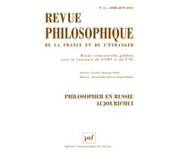 Revue philosophique 2013, t. 138 (2)
