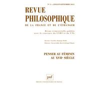 Revue philosophique 2013, t. 138 (3)