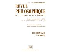 Revue philosophique 2013, t. 138 (4)