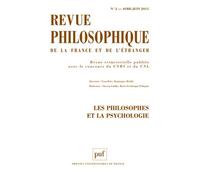 Revue philosophique 2015, t. 140 (2) Les philosophes et la psychologie - Collectif - Puf - broché - Revue