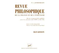 Revue philosophique 2019, t. 144 (1) Ravaisson - Collectif - Puf - broché - Revue