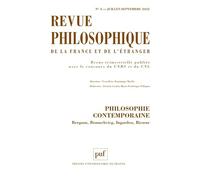 Revue philosophique 2022, t. 147(3): Miscellanea