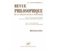 Revue Philosophique N° 3/2017