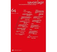 Revue Savoir/Agir N° 64