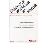 Revue Sciences Sociales et Santé Vol. 28 N°1 - Mars 2010 Collectif (Auteur)
