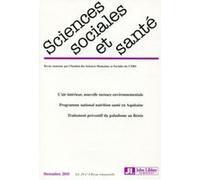 Revue Sciences Sociales et Santé vol 29 - n°4 Décembre 2011 Collectif (Auteur)