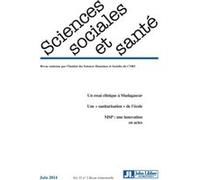 Revue sciences sociales et santé - Vol 32 - N°2 juin 2014 Collectif (Auteur)