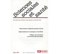 Revue sciences sociales et santé - Volume 33 - n°1 - Mars 2015