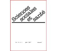 Revue sciences sociales et santé - Volume 35 n°2 - Juin 2017 Bénévolat d'accompagnement. Solidarité et assurance maladie au Burkina Faso. Débat sur la réforme de la loi de 1838 - Frédéric Le Marcis -