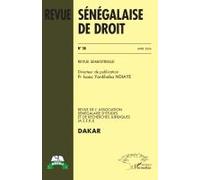 Revue Sénégalaise de Droit N° 38 - Isaac Yankhoba Ndiaye - L'harmattan - broché - Revue