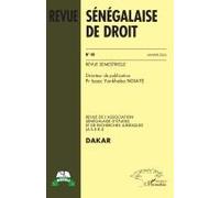 Revue Sénégalaise de Droit N° 40 Janvier 2025 - Collectif - L'harmattan - broché - Revue