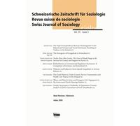 Revue Suisse De Sociologie Volume 36 N° 1/2010