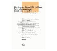 Revue Suisse De Sociologie Volume 36 N° 1/2010