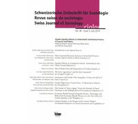 Revue Suisse De Sociologie Volume 40 N° 2, July 2014 - Gender Equality Policies In Switzerland: Institutional Factors Of Success And Failure