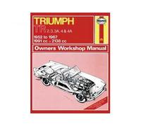Revue technique Haynes pour Triumph TR2, TR3, TR3A, TR4, TR4A de 52 à 67