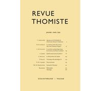 Revue thomiste - N°1/2026