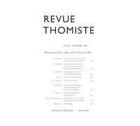 Revue thomiste - N°3/2025: Thomisme et droit : Huit siècles d’ histoire (III)