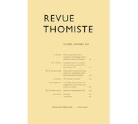Revue thomiste - N°4/2024