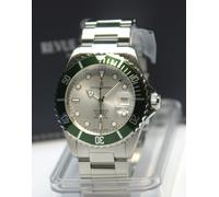 Revue Thommen DIVER (300m) automatique argent/vert réf.: 17571.2124 jamais...