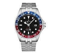 Revue Thommen - Diver GMT Cadran Noir Bracelet Bleu et Rouge Acier Inoxydable - Homme - Accessoires - Multicolore - Taille: ONE Size