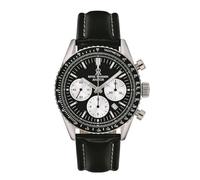 Revue Thommen Montre homme Automatique Aviator 42mm Chronographe Tachymètre Cuir Sangles 17000.6534