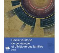 Revue Vaudoise De Généalogie Et D'histoire Des Familles 2024, 37e Année