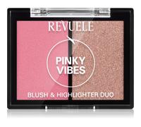 Revuele Blush & Highlighter Duo blush et enlumineur teinte Pinky Vibes 8 g