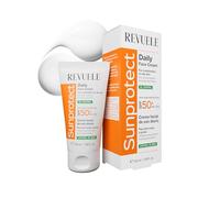 REVUELE Crème Visage Quotidienne SunProtect - Contrôle du Sébum, SPF 50+ - Protection Solaire Haute avec Effet Matifiant, Hydratante et Anti-Brillance, 50 ml