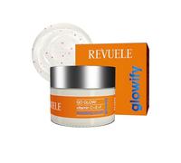 REVUELE Go Glow! Crème Visage Illuminatrice Vitamine C+ E+ F - Vitamines C+E+F, Illuminateur et Revitalisant, Uniformise le Teint, Antioxydante et Hydratante, Peau Éclatante et Fraîche, 50 ml