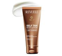REVUELE Self Tan Body Lotion Light to Medium - Lotion Auto-bronzante Corps Gradual, Teint Doré Naturel et Uniforme, Hydratante avec Aloe et Vitamine E, Effet Glow Personnalisable, 200 ml