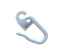 rewagi Lot de 100 crochets à rideaux - Œillet 4 mm - Blanc - 25, 50, 100, 200, 500, 1000 pièces