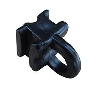 rewagi Lot de 50 patins à œillets pour rails en aluminium - Largeur : 6 mm - Noir SUW (noir - Lot de 50 pièces)