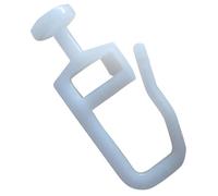 Rewagi - Rideau de qualité supérieure - Anneaux avec tête ronde de 7 mm - 4 mm - Couleur : blanc - 25, 50, 100, 200, 500, 1000 pièces, weiß, 100 Stück