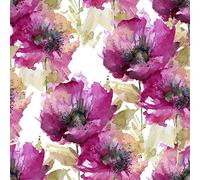 ReWallpaper 44.5CM X 7M Papier Peint Autocollant Epais Mat Fleurs Vintage Papier Peint à Fleurs Autoadhesif Meuble Stickers Style Pastoral Papier Peint de Qualité Vinyle Etanche