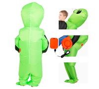 REWIAR Déguisement Extraterrestre Vert Extraterrestre Gonflable Costume ET Alien de Noël Costumes Vêtements de fête pour Adulte, Sumo Gonflables de Fête Carnaval d'halloween (L/ET)
