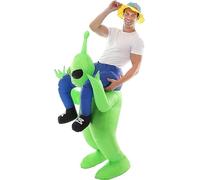 REWIAR Déguisement Extraterrestre Vert Extraterrestre Gonflable Costume ET Alien de Noël Costumes Vêtements de fête pour Adulte, Sumo Gonflables de Fête Carnaval d'halloween (Alien L)