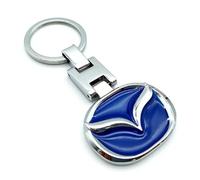 REWIASF Porte-Clés Voiture pour Mazda MX-5 III Roadster, Porte-clés avec Le Logo Cadeau pour Homme Accessoires Voiture,A