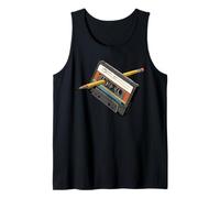 Rewind 80s Shirt Funny Rewind Cassette Crayon Vintage Débardeur
