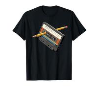 Rewind 80s Shirt Funny Rewind Cassette Crayon Vintage T-Shirt