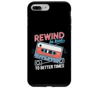 Rewind Be Kind to Better Times Cassette rétro Coque pour iPhone 7 Plus/8 Plus