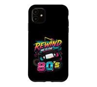 Rewind Me to The 80's Retro VHS Nostalgie Design Meme Coque pour iPhone 11