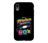 Rewind Me to The 80's Retro VHS Nostalgie Design Meme Coque pour iPhone XR