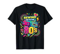 Rewind Me to The 80s Vintage Nostalgie Retro Videocassette T-Shirt