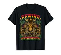 Rewind Selecta Junglist Lion DnB Roots Batterie et Basse T-Shirt